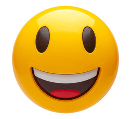 Fototapeta premium happy smiley face isolated object