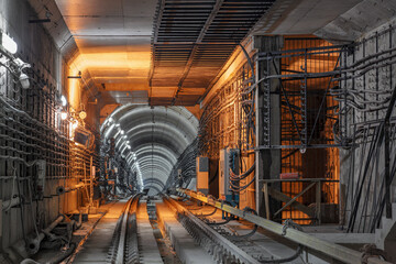 Underground Metro Tunnel Construction with Engineering Structures