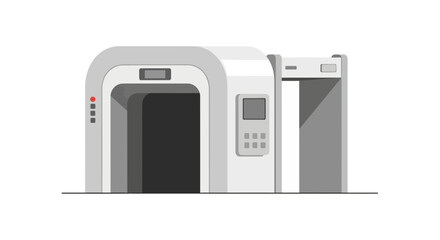 Modern security screening machine illustration for airports and stations