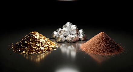 Gold, Silver, Copper