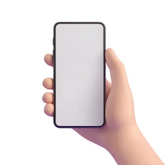 hand holding smartphone