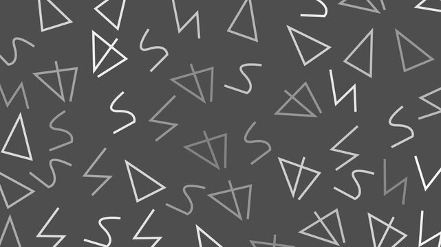 Abstract geometric design with triangles, zigzags, and curved lines. Perfect for digital backgrounds, prints, packaging, and web graphics.