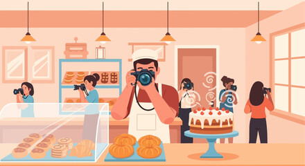 Sweet snap: Photographer's focus on bakery treats, capturing culinary creations