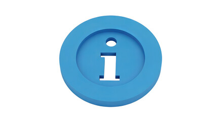 Blue info symbol with red and yellow highlights on black