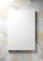 Blank canvas artwork display for artistic inspiration presentation