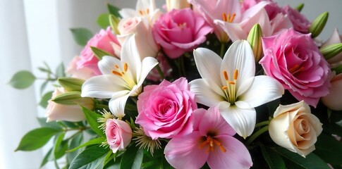 Elegant Funeral Wreath of Lilies, Roses, and Orchids A Peaceful Farewell Remembrance