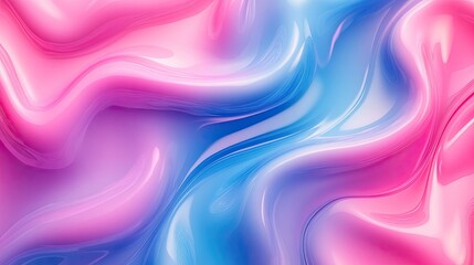 Naklejka premium Vibrant Abstract Wave Pattern with Pink and Blue Swirls Suitable for Backgrounds, Textures, and Modern Artistic Designs