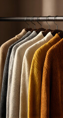 clothes on hangers