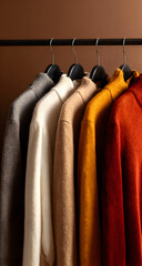 clothes on hangers