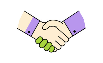 Business Deal Handshake Professional Agreement Vector