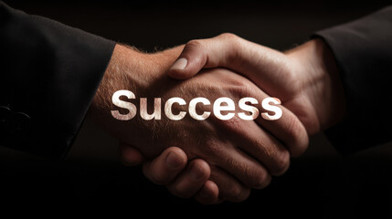 Success is achieved through collaboration and partnership, showcasing mission statement for profit in every handshake