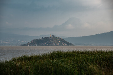 Janitzio Island at Sunset, Lake P&aacute;tzcuaro, Michoac&aacute;n, Mexico
