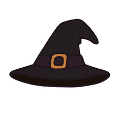 Halloween witch hat Illustration