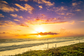 Sunrise over the Atlantic Ocean in Ormond Beach, Florida © Eli Freidus