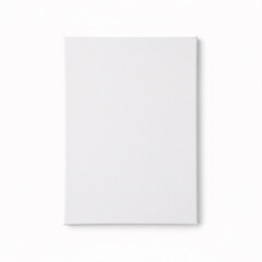 Blank white paper sheet isolated on white background. 3d illustration