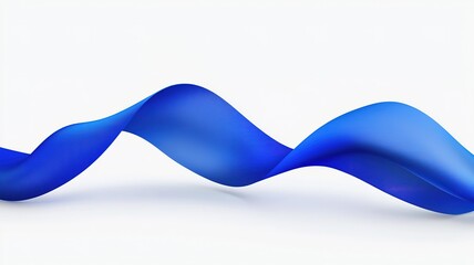 3D abstract blue background with curved paper shapes, elegant minimalist wallpaper for design and presentation
