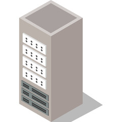 modern office building isolated