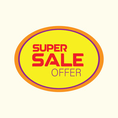 offer design, super sale offer vector design