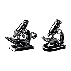 Vintage Microscope Illustration