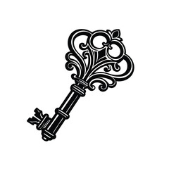 Vintage Ornate Skeleton Key Illustration