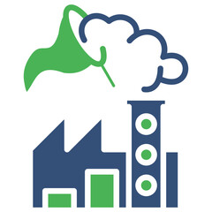Pre-Combustion Capture  mixed color icon