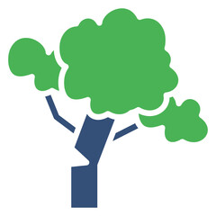 Tree logging mixed color icon