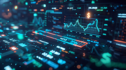 Stock and currency chart graphic technology photo