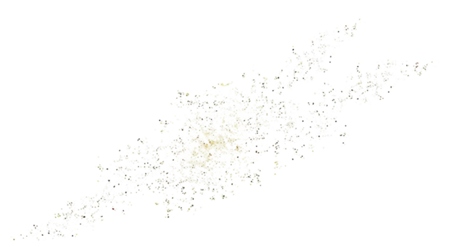 Abstract swirling galaxy of stars and nebulae with glowing center isolated on transparent background - Powered by Adobe