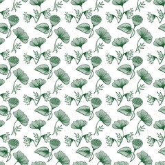pattern, seamless, flower, wallpaper, vector, leaf, design, plant