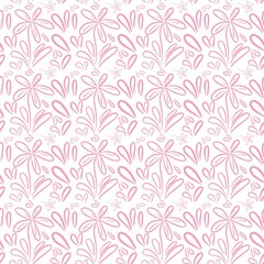 pattern, seamless, flower, wallpaper, vector, leaf, design, plant