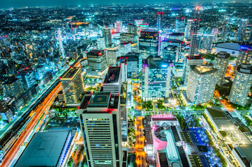 Obraz premium 横浜みなとみらいの夜景