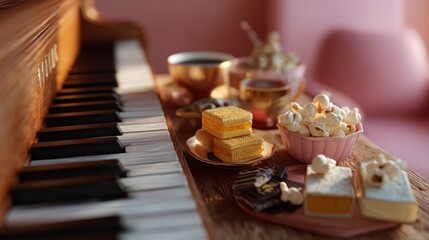 Piano and sweet treats