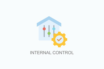 Internal Control Icon Or Logo Isolated Vector Illustration