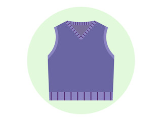 Sweater vest icon. Fashion symbol icon vector. Solid vector icons. Flat illustration concept.