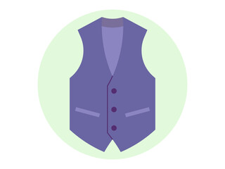 Waistcoat icon. Fashion symbol icon vector. Solid vector icons. Flat illustration concept.