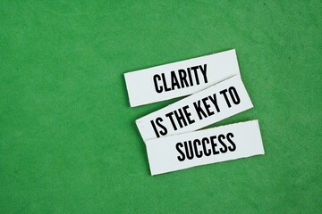 Inspirational and motivational words or quotes for success Clarity is the key to success. If your...