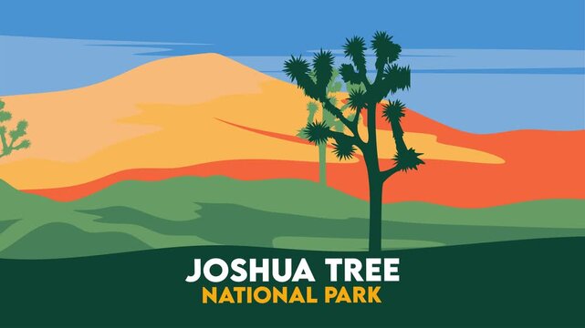 Joshua National Park with beautiful views of the sky and nature