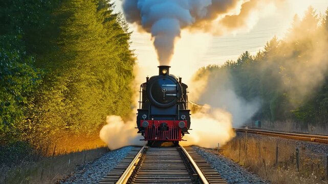 old steam train
