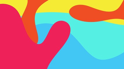 Background with random colorful paint patches, abstract pattern, artistic design