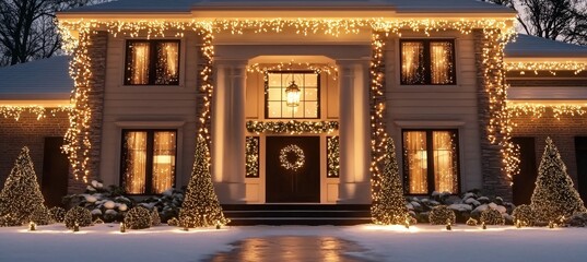 Celebrating culture with a stunning Christmas-themed exterior.