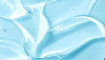 Clear Aqua Gel　Macro Texture of Cosmetic Serum Waves