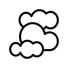 Cloudy icon design template SVG