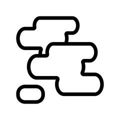 Cloudy icon design template SVG