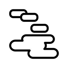 Cloudy icon design template SVG