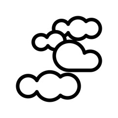 Cloudy icon design template SVG