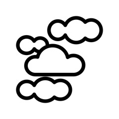 Cloudy icon design template SVG