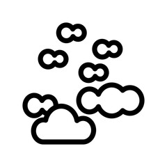 Cloudy icon design template SVG