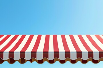 Striking visual of an awning with a playful color palette