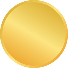 Gold banner circle shape logo