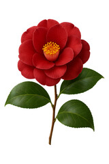 Elegant Red Flower High quality Realistic image.